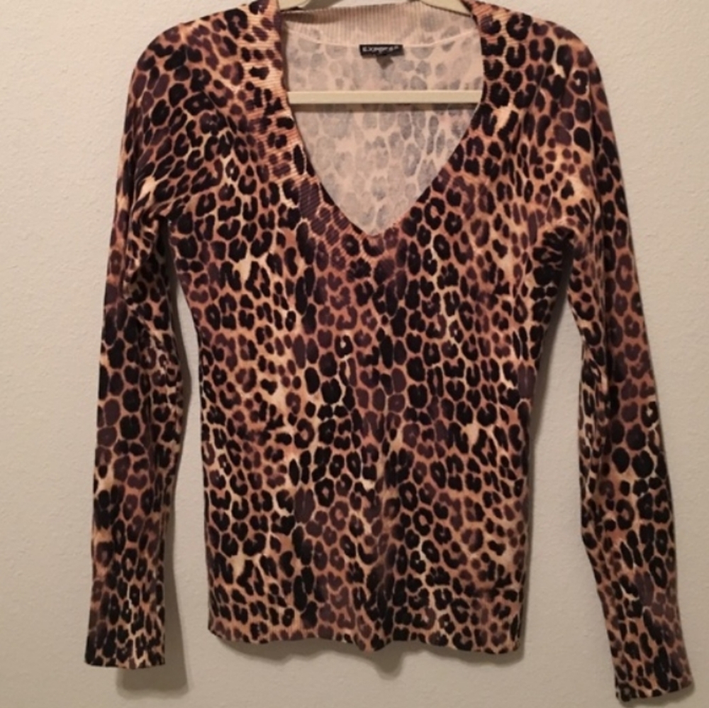 Express Leopard Print Sweater - image 3